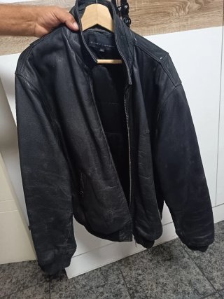 Chaqueta Cuero Chevignon Talla XL Negra