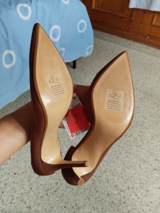 Zapatos de tacón Mango marrones