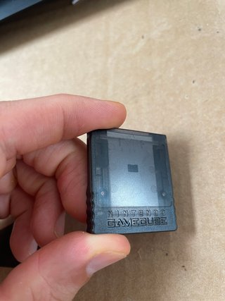 Gamecube Memory Card 59 Blocchi Grigia Trasparente