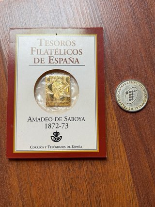 Sello de Plata Amadeo I de Saboya + Regalo medalla