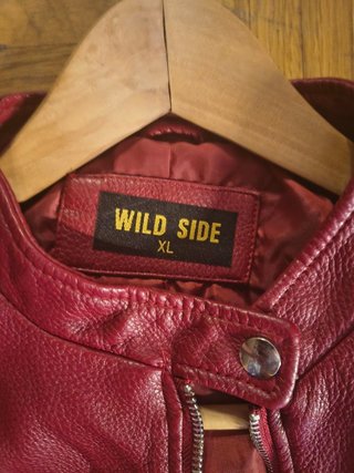 Cazadora Wild Talla XL Cuero PU Roja