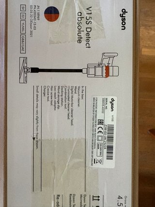 Aspirapolvere Dyson V15s Detect Absolute NUOVO