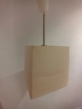 Lámpara de techo cuadrada beige
