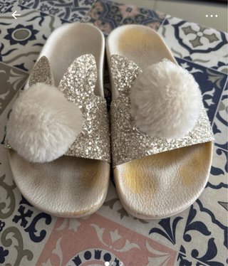 Ciabatte bambina coniglio glitter
