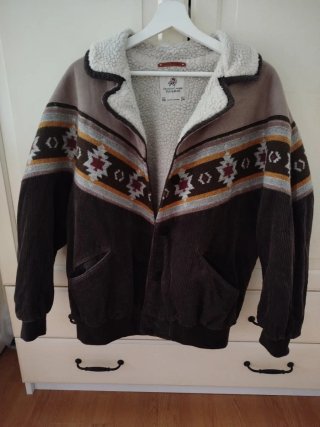 Chaqueta Pull&Bear Vintage Estampada Talla XS