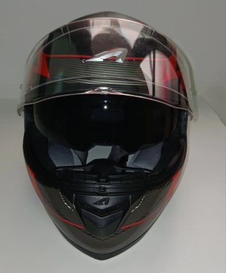 Casco Integral Astone GT1000 Negro/Rojo