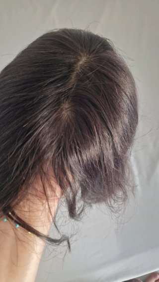 Peluca Pelo Natural Negra/Marrón Nueva