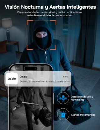 Cámara Vigilancia WiFi Interior WOLFANG