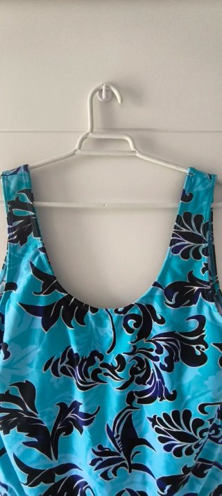Bañador mujer estampado floral azul