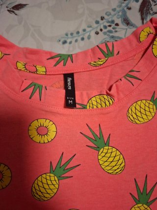 Maglietta Sinsay ananas rosa taglia M