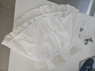 Vestido y braguita niña blanco 30 meses