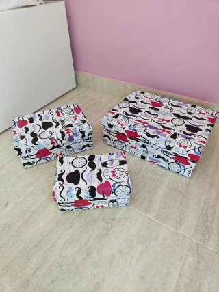 Cajas de almacenamiento decorativas