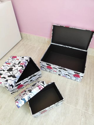 Cajas de almacenamiento decorativas