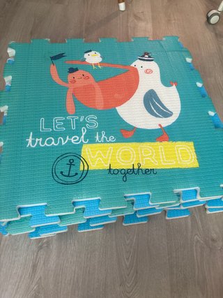 Alfombra puzzle espuma infantil Viaja por el mundo