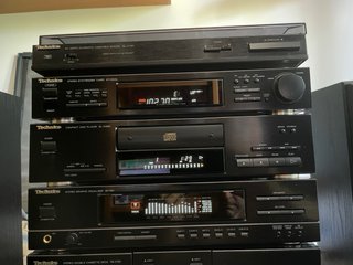 Torre Technics Completa: Amplificador, CD, Cassett