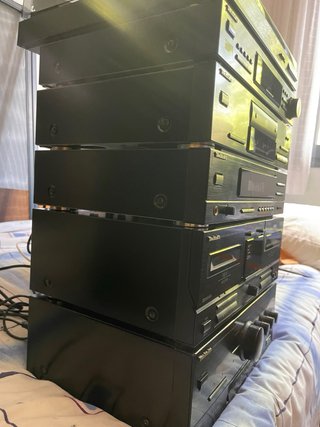 Torre Technics Completa: Amplificador, CD, Cassett