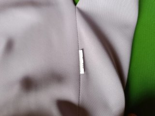 Blazer capa Adolfo Domínguez verde y lila