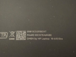 OMEN HP 16-b1013ns i7 16GB RAM 1TB SSD