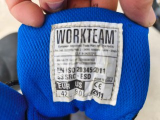 Botas de seguridad Workteam negras y azules