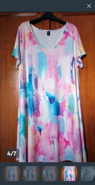 Vestido Emery Rose Estampado Plumas Multicolor