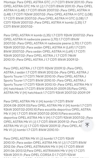 Válvula control presión Opel Mazda Nissan