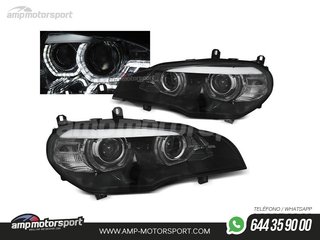 FAROS DELANTEROS OJOS DE ANGEL 3D U PARA BMW X5 E70 2007-2010