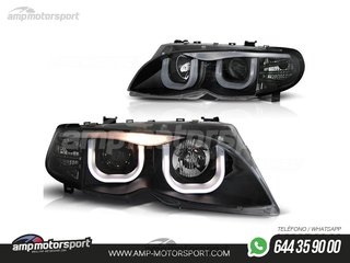FAROS DELANTEROS OJOS DE ANGEL 3D U PARA BMW SERIE 3 E46 / BERLINA / TOURING