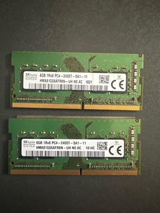 2x SK hynix 8GB DDR4 PC4-2400T RAM