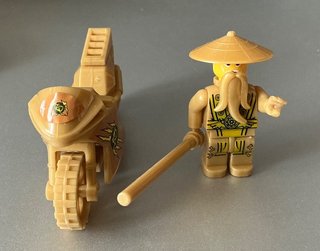 Minifigure Ninjago Wu Sensei moto DX (comp, LEGO)