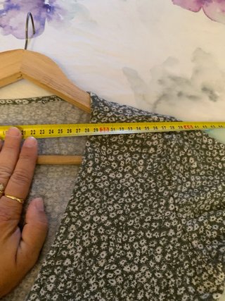 Vestido Stradivarius verde estampado