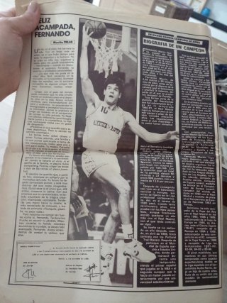 Periódico AS Diciembre 1989 Muerte Fernando Martín