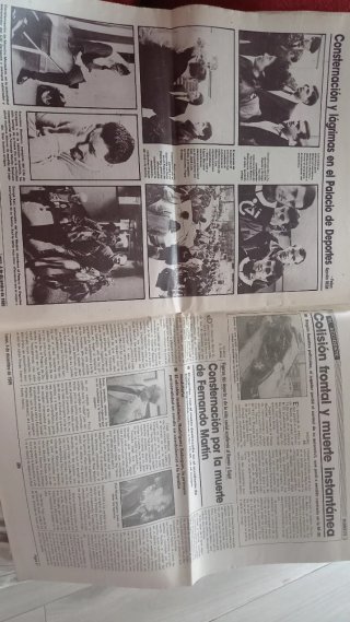 Periódico AS Diciembre 1989 Muerte Fernando Martín