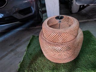 Lámpara de bambú estilo nórdico Ikea