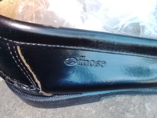 Mocasines de piel negros marca mose,hechos a mano