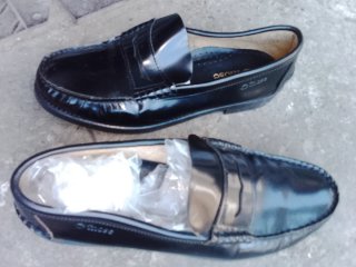 Mocasines de piel negros marca mose,hechos a mano