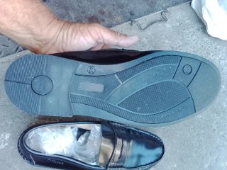 Mocasines de piel negros marca mose,hechos a mano