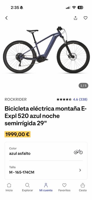 Bicicleta eléctrica montaña E-Expl 520
