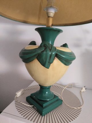 Lámpara de mesa vintage cerámica Escucho ofertas
