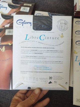 Lote 10 Pantys vintage Glory Talla M Grafito