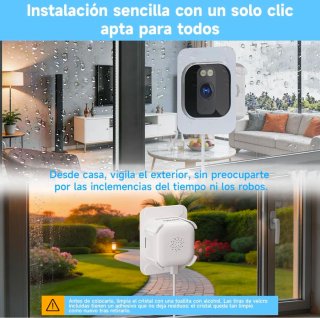 Cámara Vigilancia 2K HD Ventana