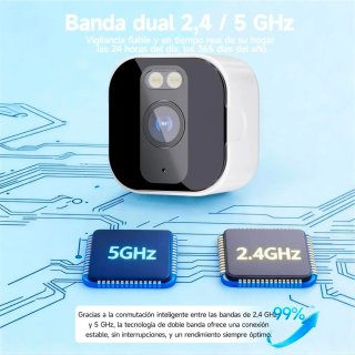 Cámara Vigilancia 2K HD Ventana