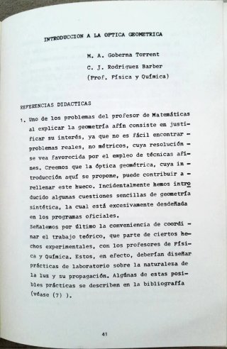 La Nueva Matemática en la Enseñanza Media