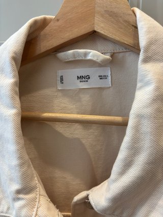 Chaqueta tejana Mango beige