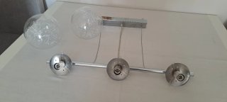 Lámpara de techo moderna cristal y metal