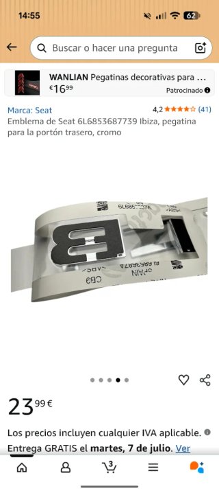 Letras SEAT IBIZA cromo