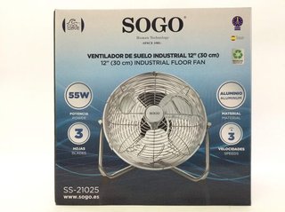 Ventilador Sogo Industrial 12 SS-21025