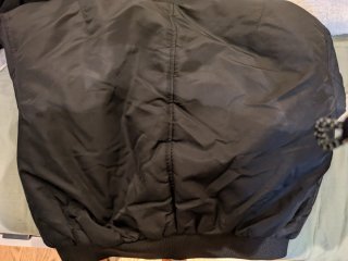 Chaqueta bomber negra