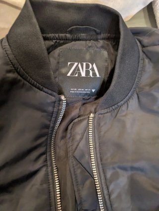 Chaqueta bomber negra