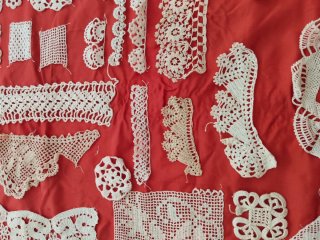 Muestras de ganchillo hechas a mano