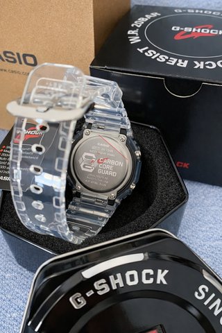 Reloj Deportivo Azul Transparente Muy Resistente